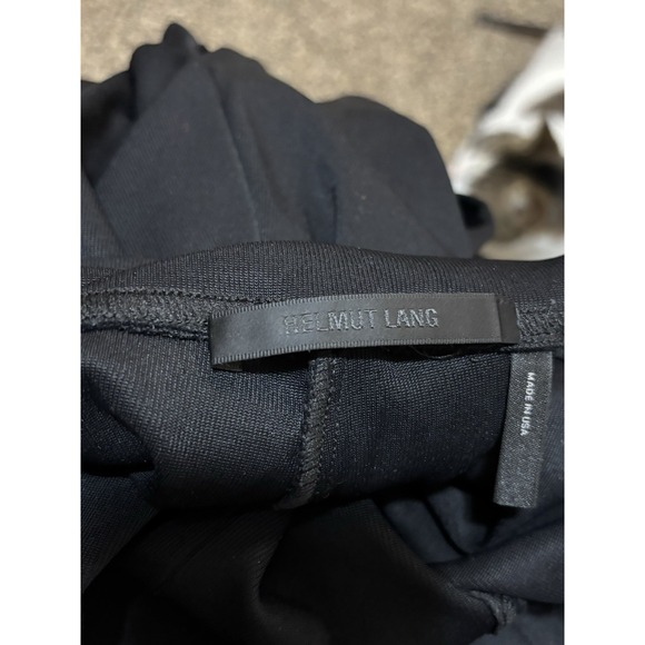 Helmut Lang Black High Waisted Flare Dress Office Pants Large-34 Inch Inseam - Picture 3 of 7